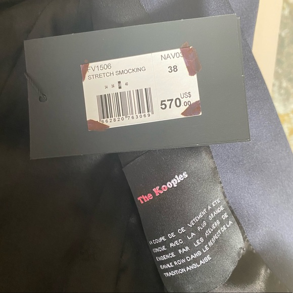 The Kooples Blazer Stretch Smocking Sz 38 NWT - Picture 5 of 8